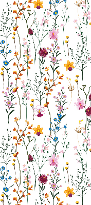 Modern roller blind Colorful flowers