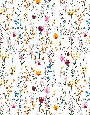 Modern roller blind Colorful flowers
