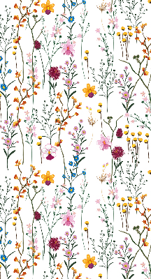 Modern roller blind Colorful flowers