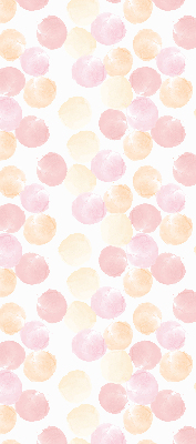 Roller blind for large window colorful spots design