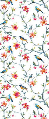 Fabric roller blind Birds on the twigs