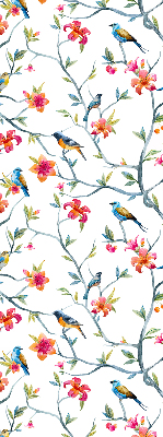 Fabric roller blind Birds on the twigs
