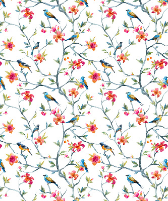 Fabric roller blind Birds on the twigs