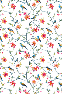 Fabric roller blind Birds on the twigs