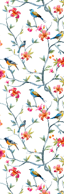 Fabric roller blind Birds on the twigs