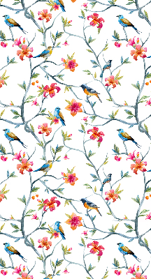 Fabric roller blind Birds on the twigs