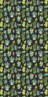 Cacti roller blind for large window