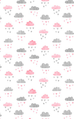 Modern roller blind Pink and gray clouds