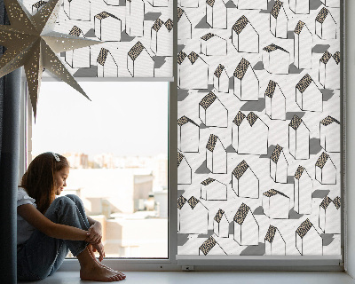 Roller blind for large window White houses