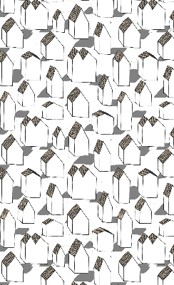 Roller blind for large window White houses