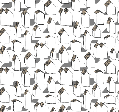 Roller blind for large window White houses