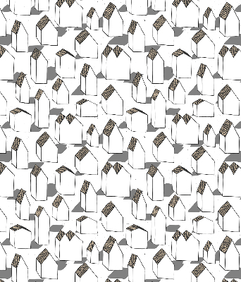 Roller blind for large window White houses