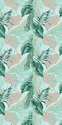Roller blind for large window Tropical leaves