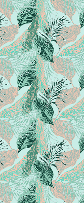 Roller blind for large window Tropical leaves