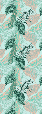Roller blind for large window Tropical leaves
