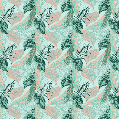 Roller blind for large window Tropical leaves