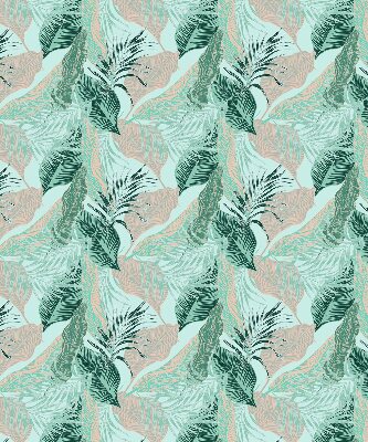 Roller blind for large window Tropical leaves