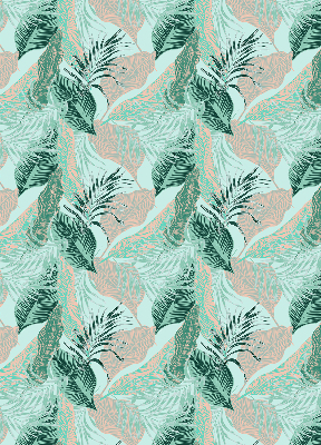 Roller blind for large window Tropical leaves
