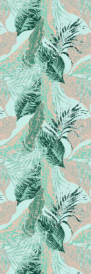 Roller blind for large window Tropical leaves