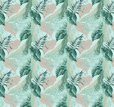 Roller blind for large window Tropical leaves