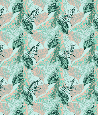 Roller blind for large window Tropical leaves