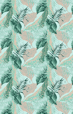 Roller blind for large window Tropical leaves