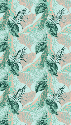 Roller blind for large window Tropical leaves