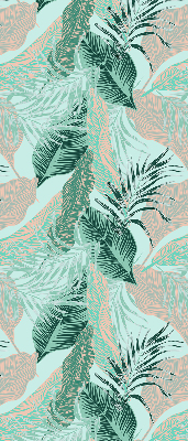 Roller blind for large window Tropical leaves