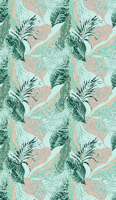 Roller blind for large window Tropical leaves