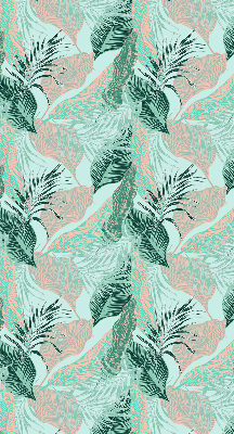 Roller blind for large window Tropical leaves