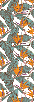 Fabric roller blind Green leaves