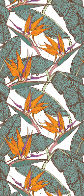 Fabric roller blind Green leaves
