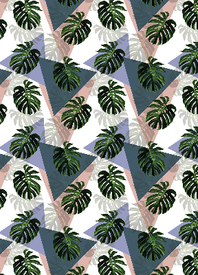 Modern roller blind The leaves of the plant