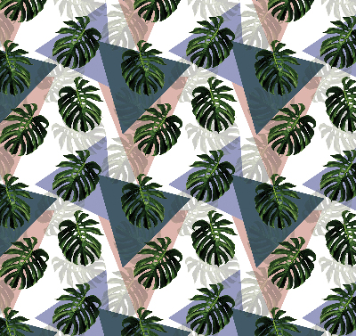 Modern roller blind The leaves of the plant