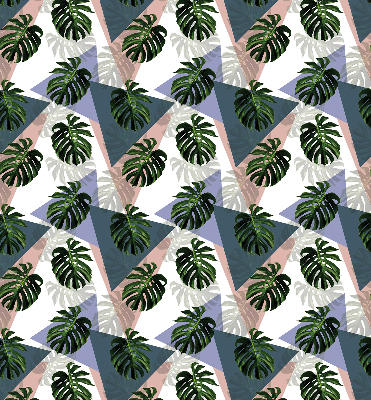 Modern roller blind The leaves of the plant