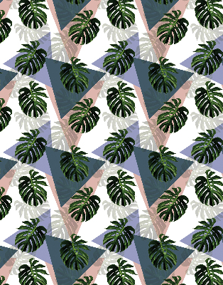 Modern roller blind The leaves of the plant