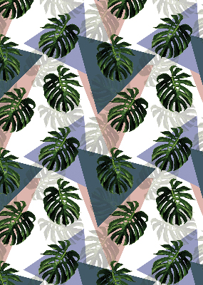 Modern roller blind The leaves of the plant