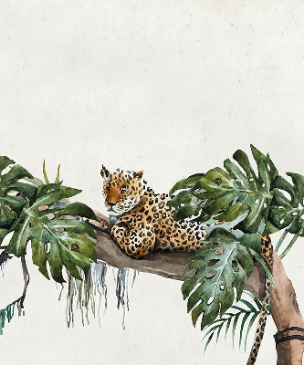 Fabric roller blind Cheetahs on a branch