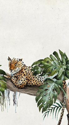 Fabric roller blind Cheetahs on a branch