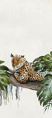 Fabric roller blind Cheetahs on a branch