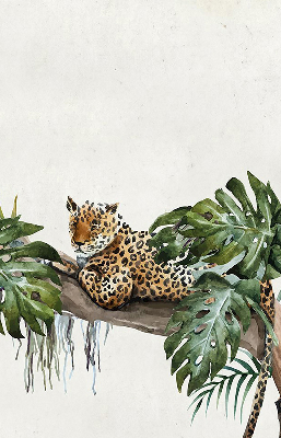 Fabric roller blind Cheetahs on a branch