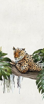 Fabric roller blind Cheetahs on a branch