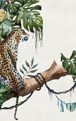 Fabric roller blind Cheetahs on a branch