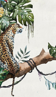 Fabric roller blind Cheetahs on a branch