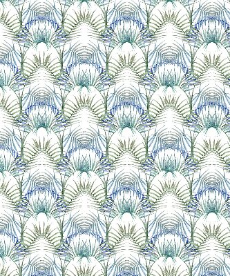 Roller blind for large window with a colorful leaves pattern