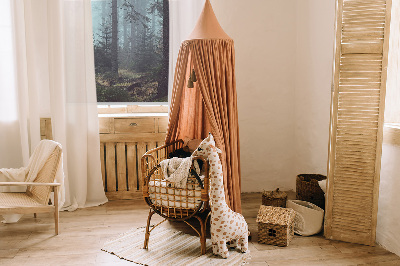 Roller blind for large window Forest at night