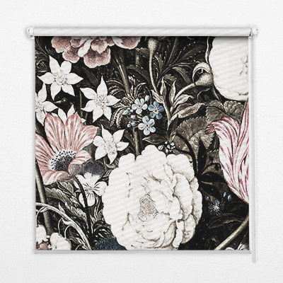 Modern roller blind A bouquet of flowers
