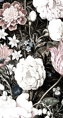 Modern roller blind A bouquet of flowers