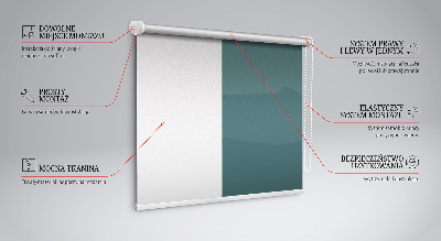 Roller blind for large window Mountains