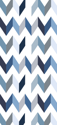 Fabric roller blind Blue herringbone